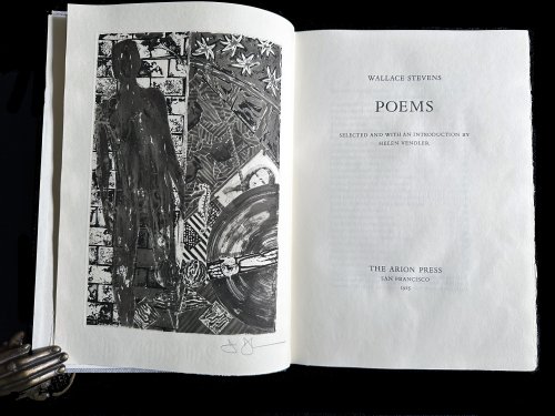 Poems. With a signed etching by Jasper Johns